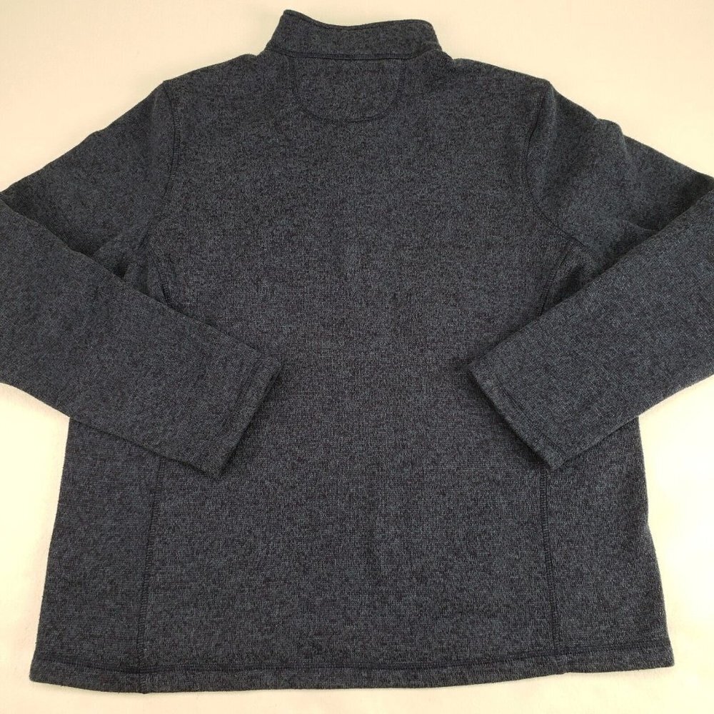 Woolrich Quarter Zip Pullover Sweater Mens XL Blue Long Sleeve Fleece Jacket - Picture 5 of 10